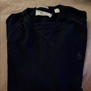 Original Penguin Men's Navy Crewneck Sweater